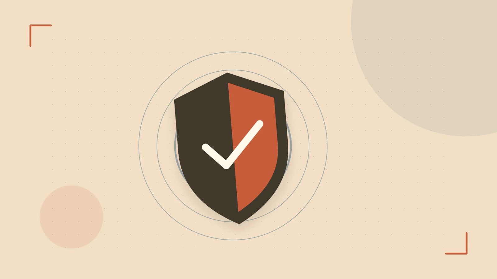 Editorial illustration of a sculpted shield, authentication key and concentric permission boundaries