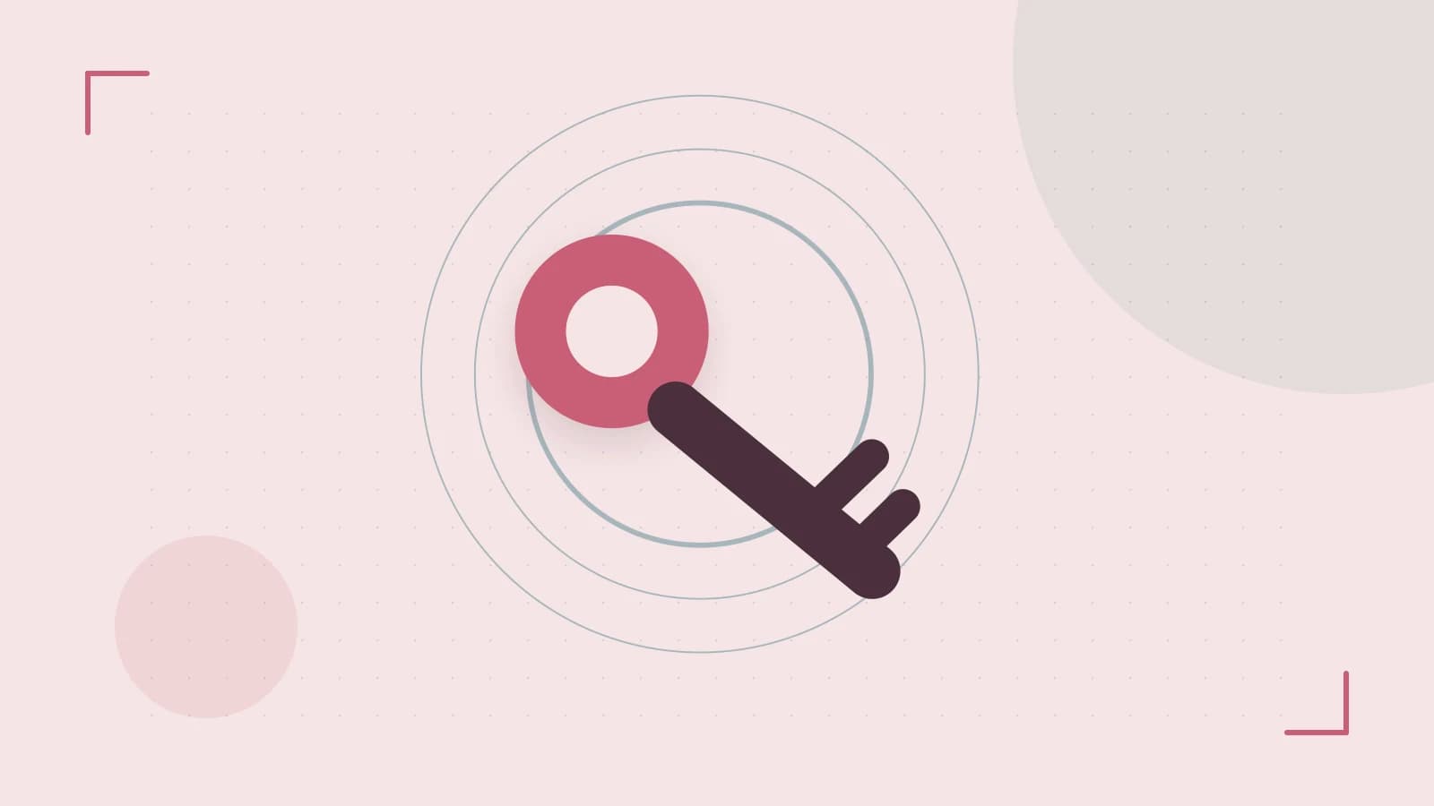 Editorial illustration of a sculpted shield, authentication key and concentric permission boundaries