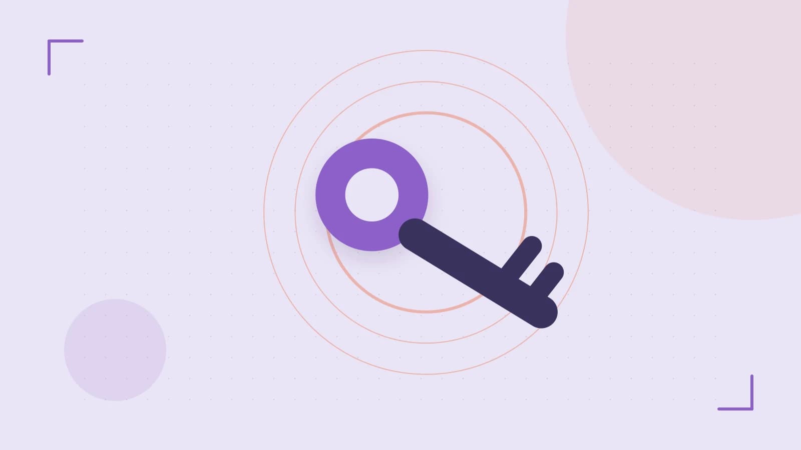 Editorial illustration of a sculpted shield, authentication key and concentric permission boundaries