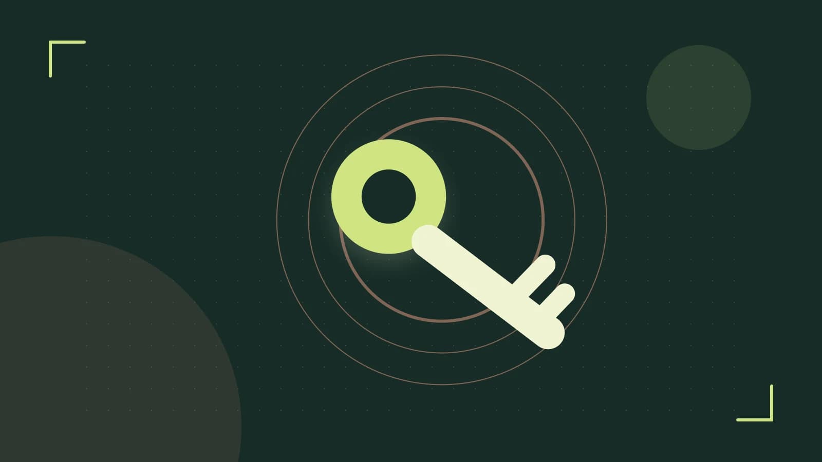 Editorial illustration of a sculpted shield, authentication key and concentric permission boundaries