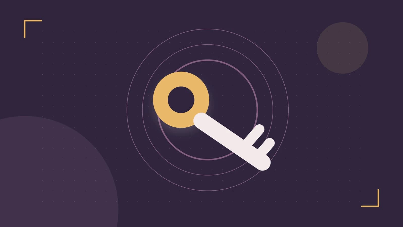 Editorial illustration of a sculpted shield, authentication key and concentric permission boundaries