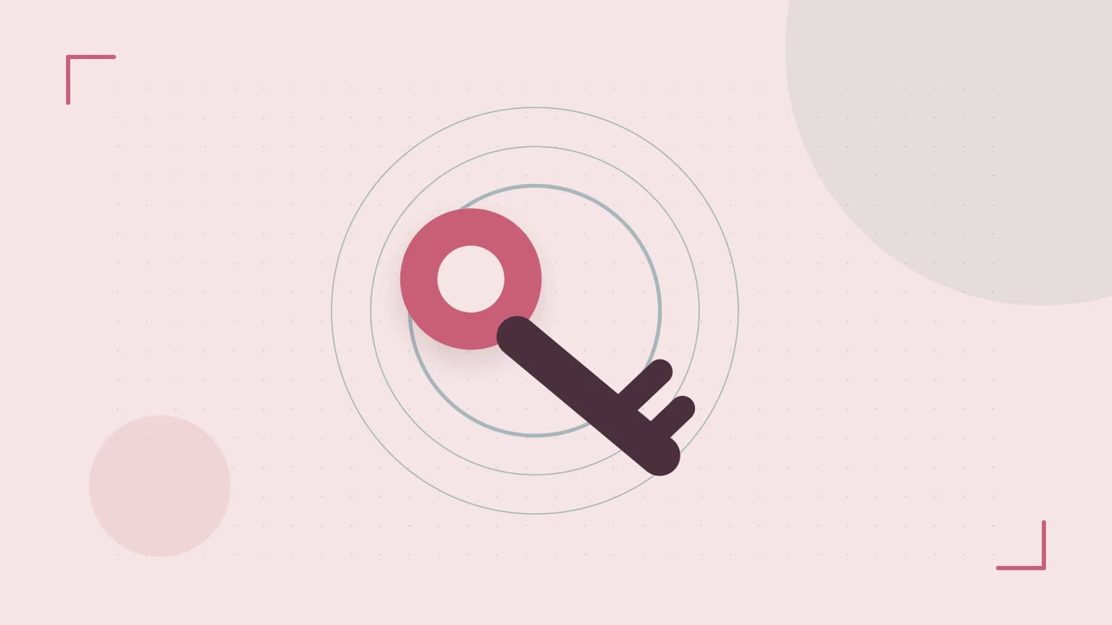 Editorial illustration of a sculpted shield, authentication key and concentric permission boundaries