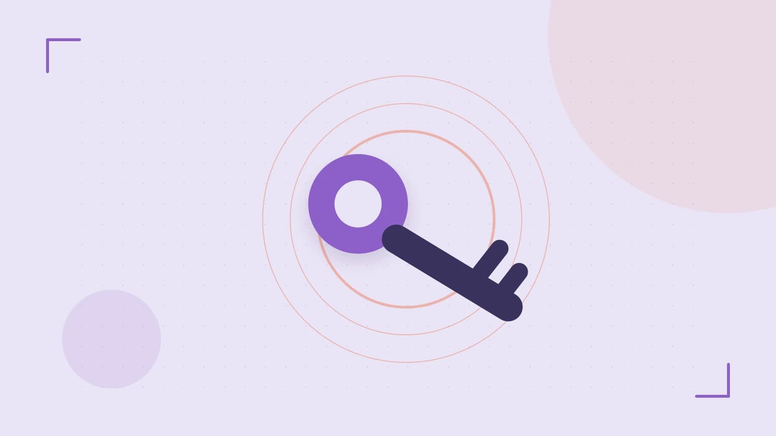 Editorial illustration of a sculpted shield, authentication key and concentric permission boundaries