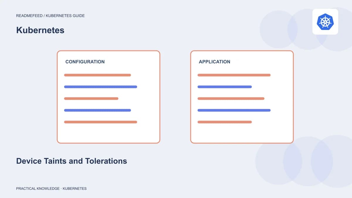 Device Taints and Tolerations