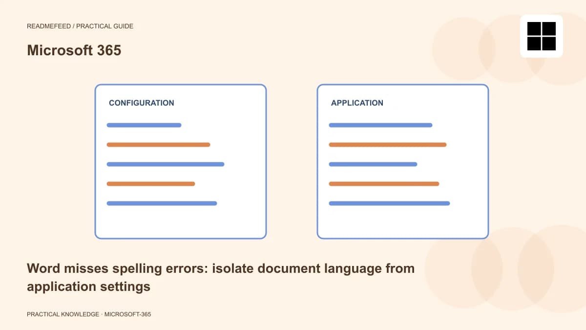 Word misses spelling errors: isolate document language from application settings