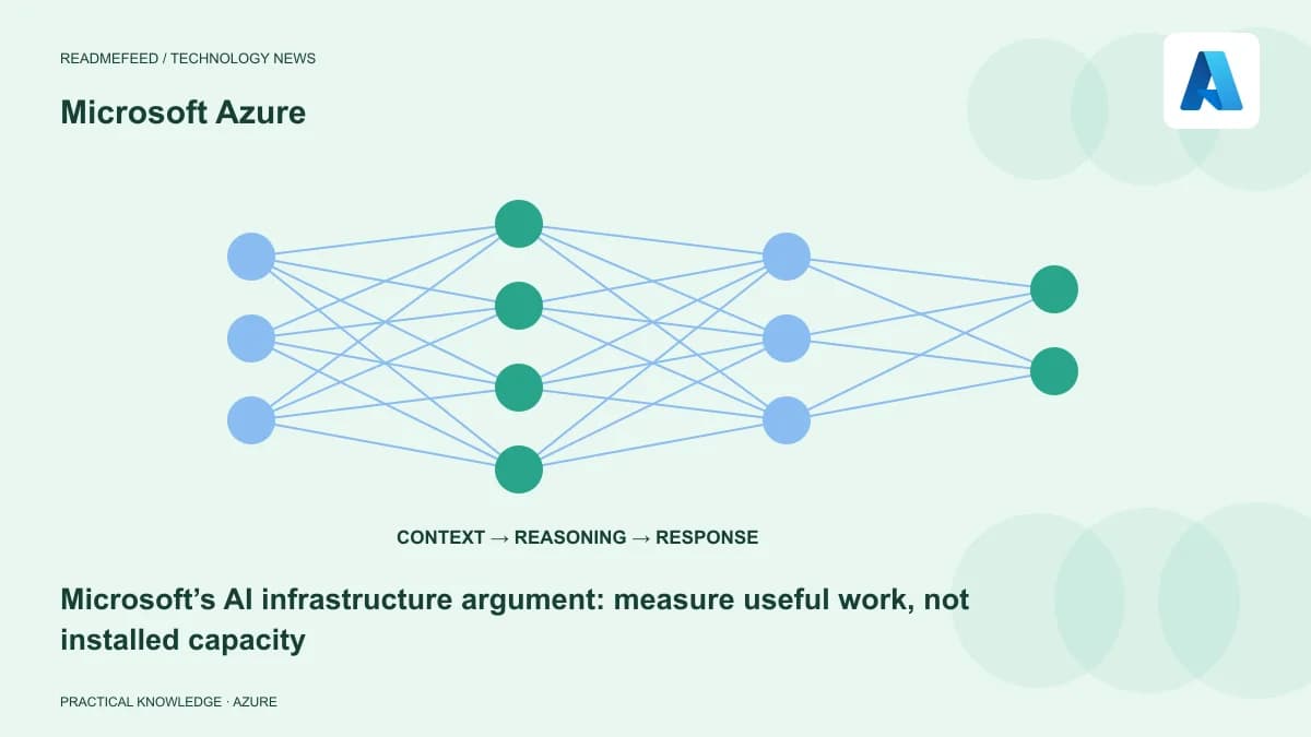 Microsoft’s AI infrastructure argument: measure useful work, not installed capacity