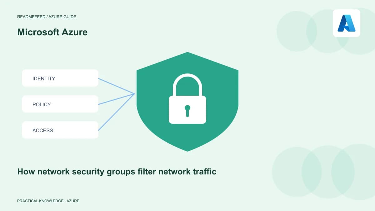 How network security groups filter network traffic