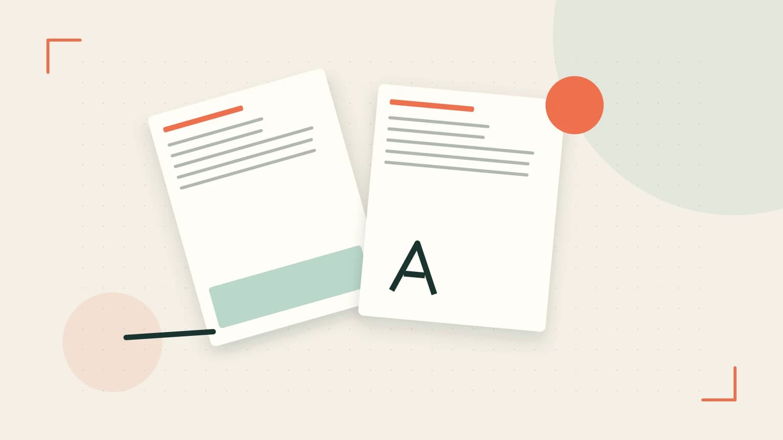 Editorial illustration of typeset pages, expressive letterform shapes and a precise editorial page grid