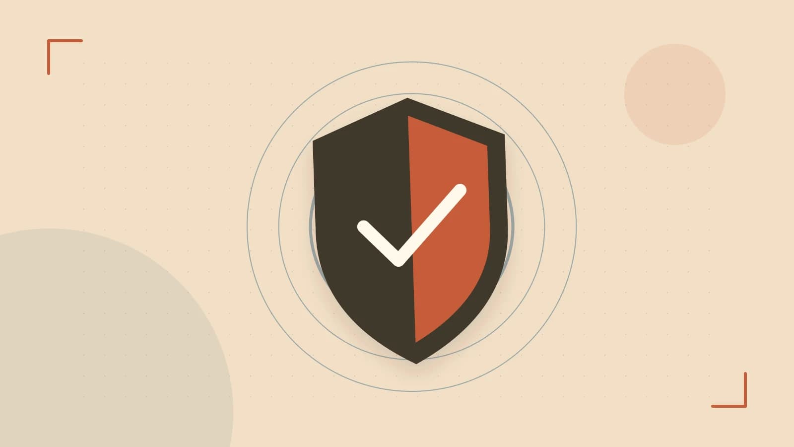 Editorial illustration of a sculpted shield, authentication key and concentric permission boundaries