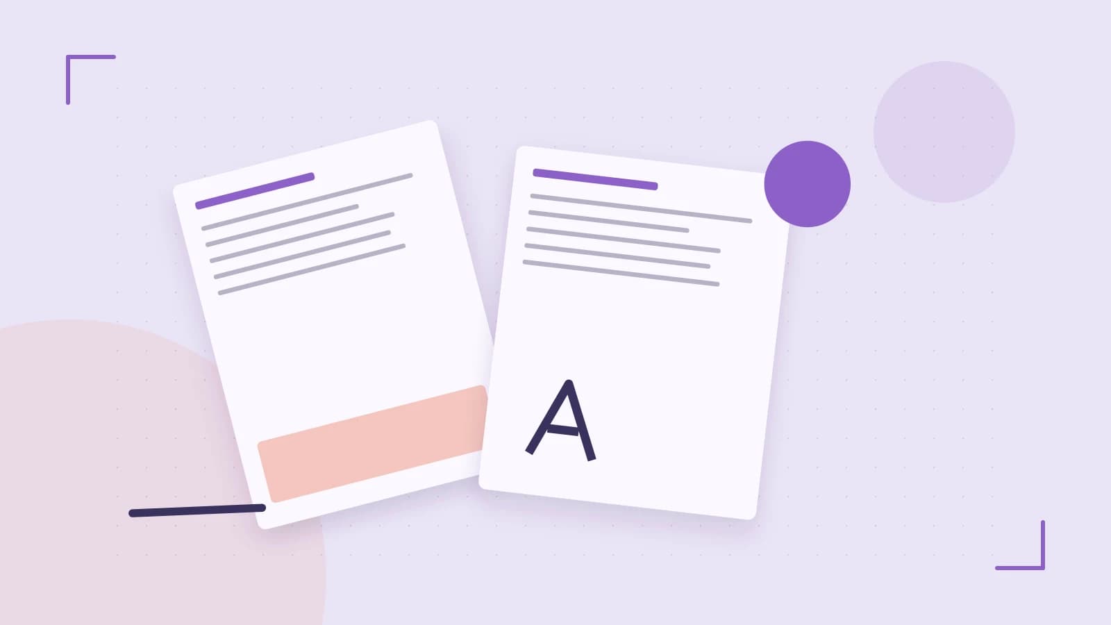 Editorial illustration of typeset pages, expressive letterform shapes and a precise editorial page grid