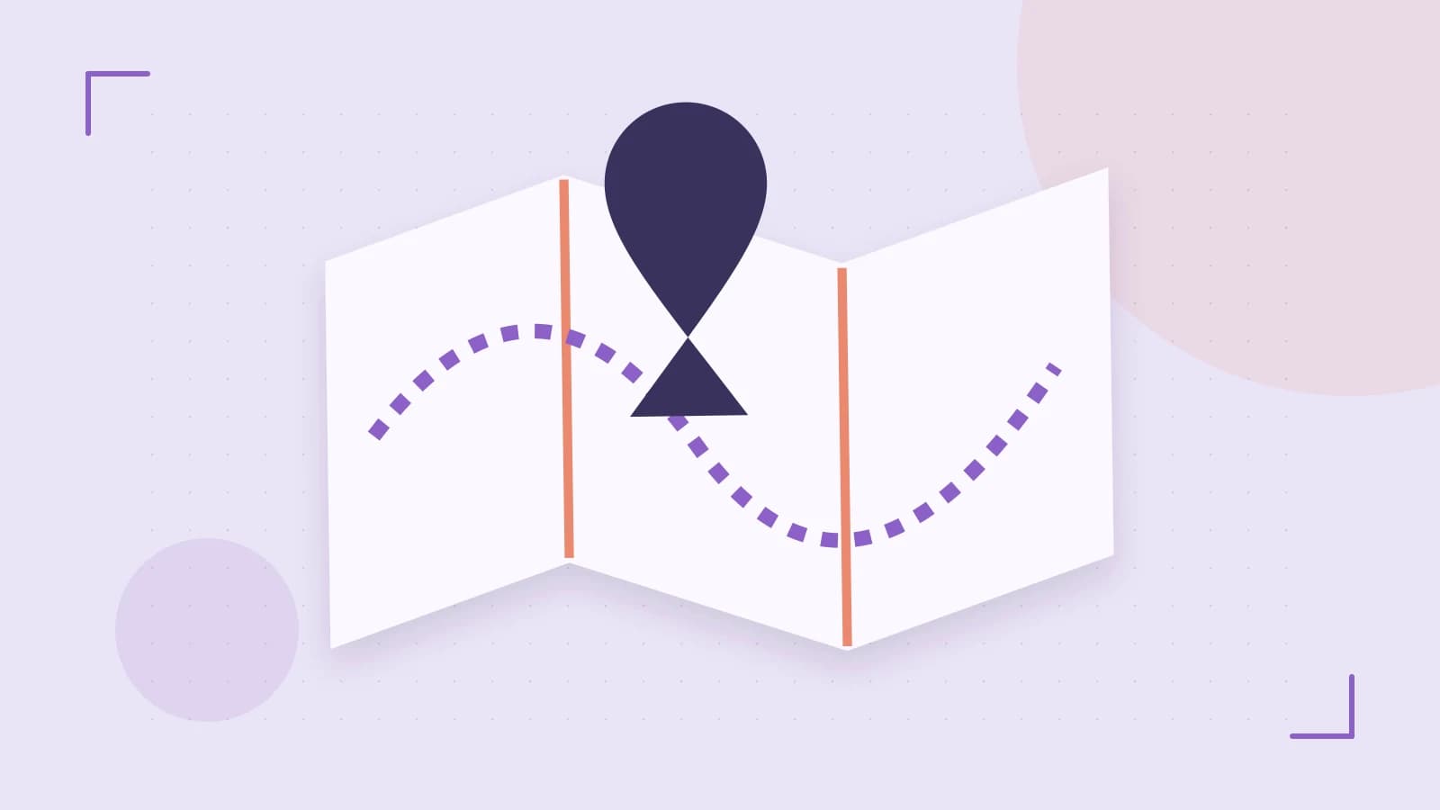 Editorial illustration of an editorial globe with meridians and layered geographic shapes