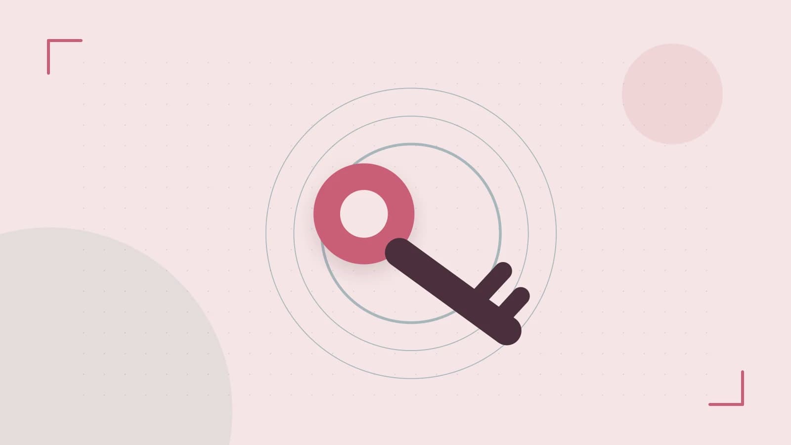 Editorial illustration of a sculpted shield, authentication key and concentric permission boundaries