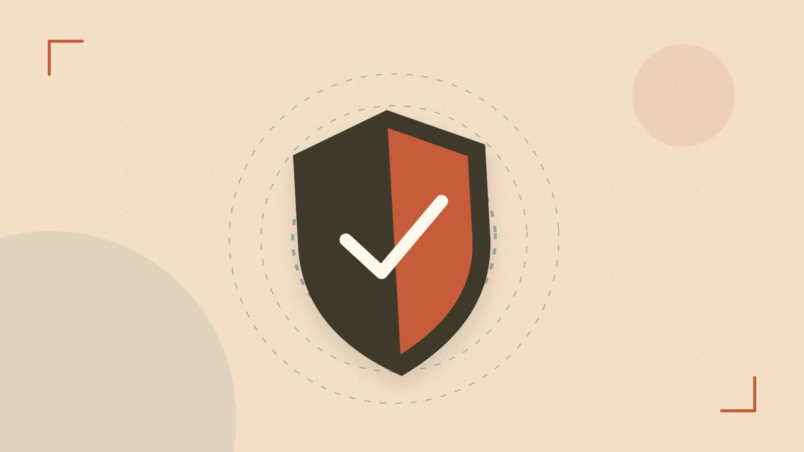 Editorial illustration of a sculpted shield, authentication key and concentric permission boundaries