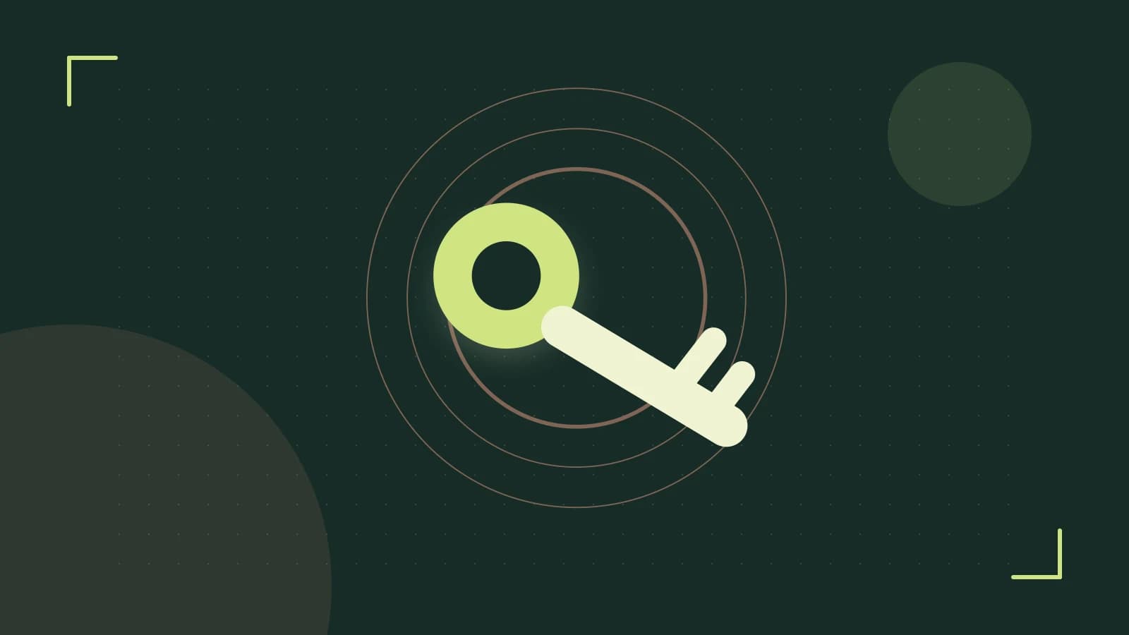 Editorial illustration of a sculpted shield, authentication key and concentric permission boundaries