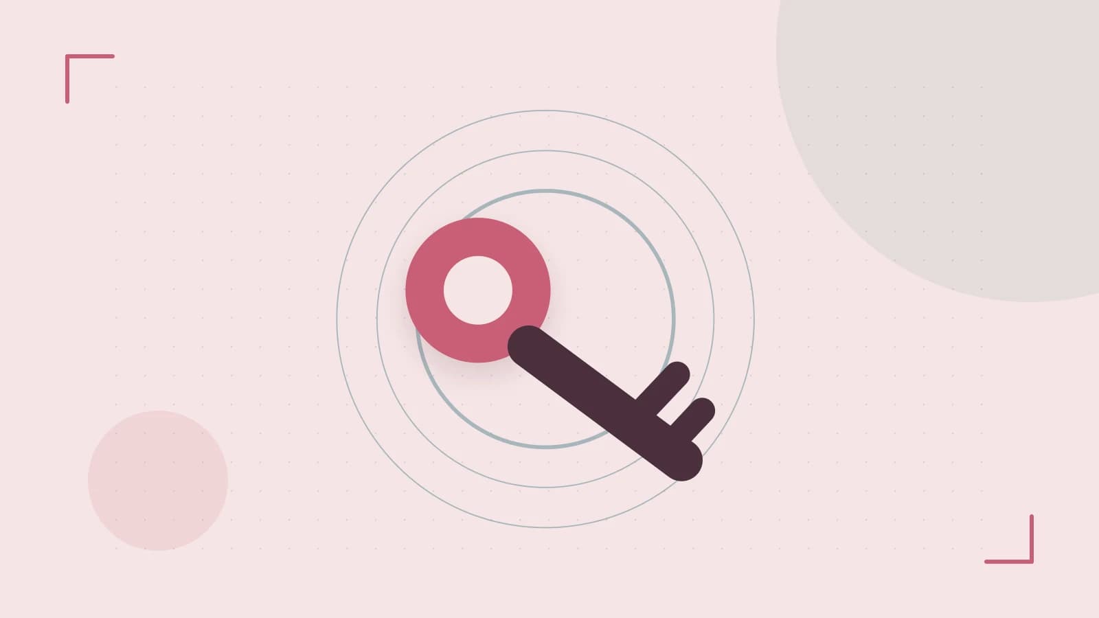 Editorial illustration of a sculpted shield, authentication key and concentric permission boundaries