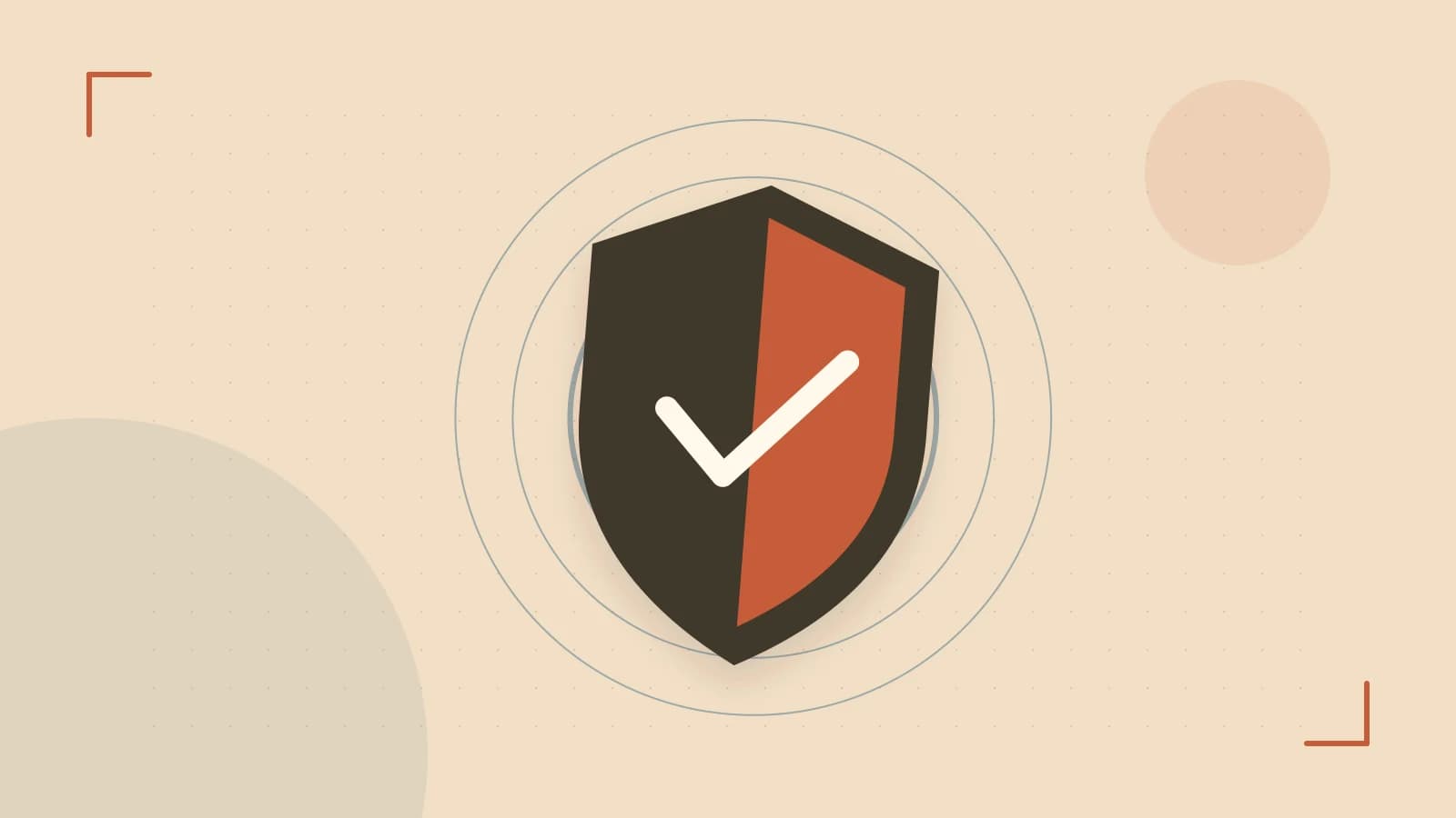 Editorial illustration of a sculpted shield, authentication key and concentric permission boundaries