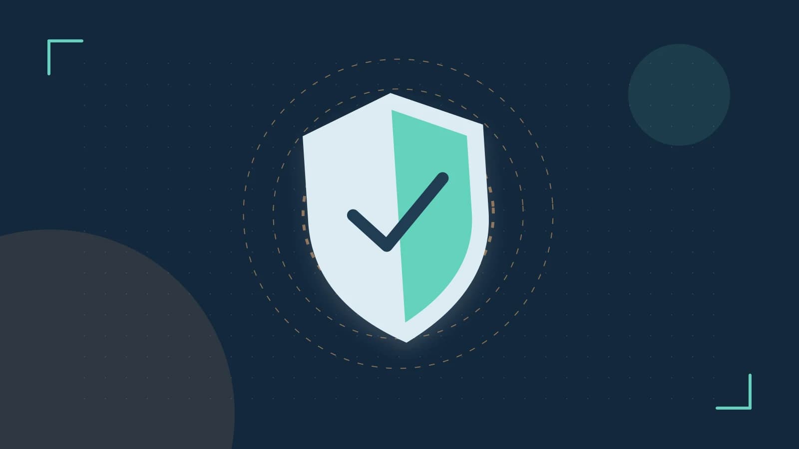 Editorial illustration of a sculpted shield, authentication key and concentric permission boundaries