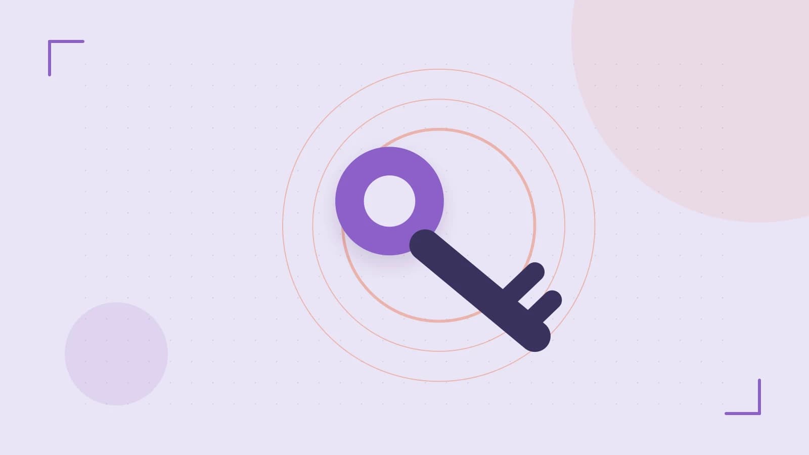 Editorial illustration of a sculpted shield, authentication key and concentric permission boundaries