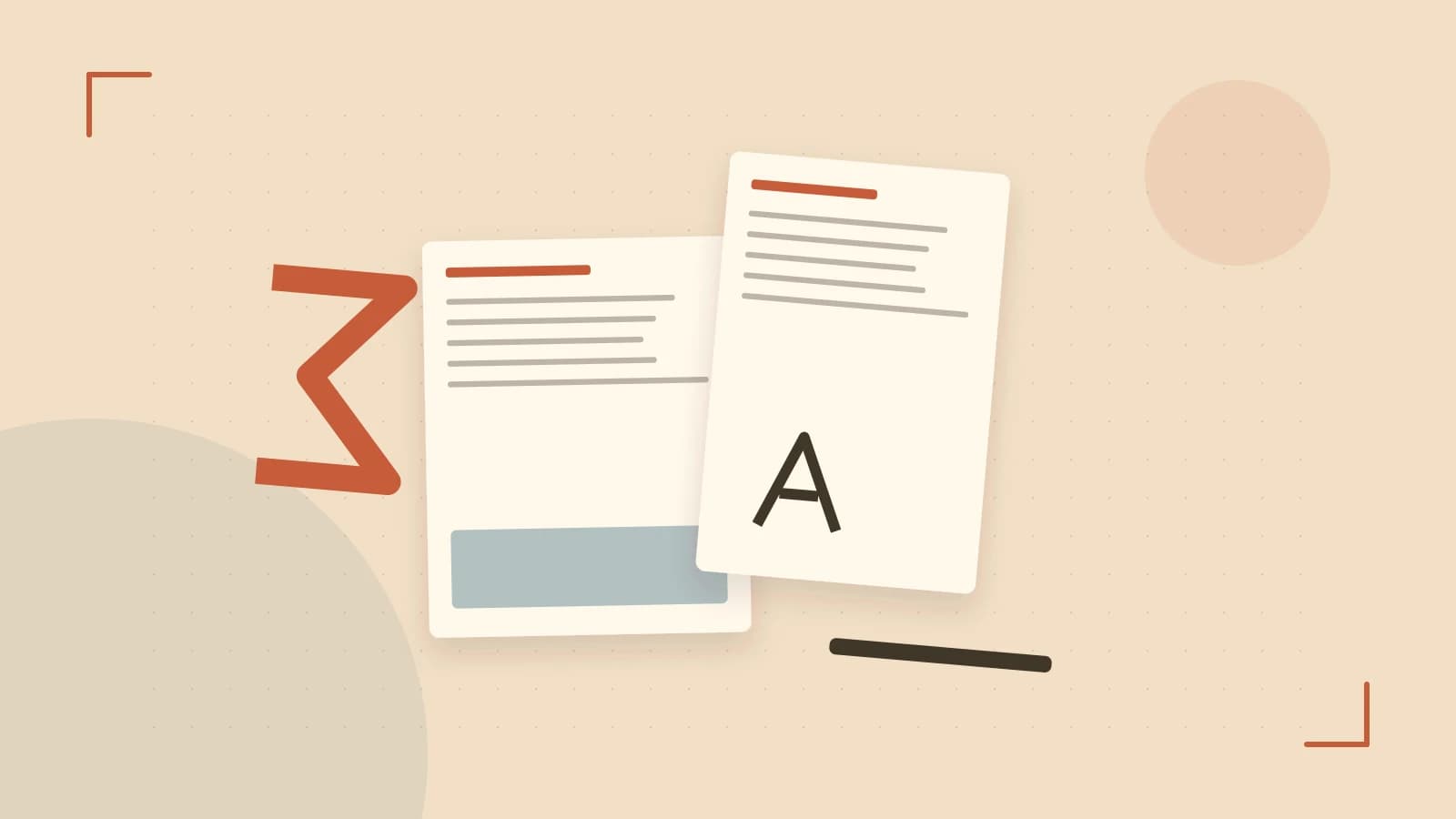 Editorial illustration of typeset pages, expressive letterform shapes and a precise editorial page grid