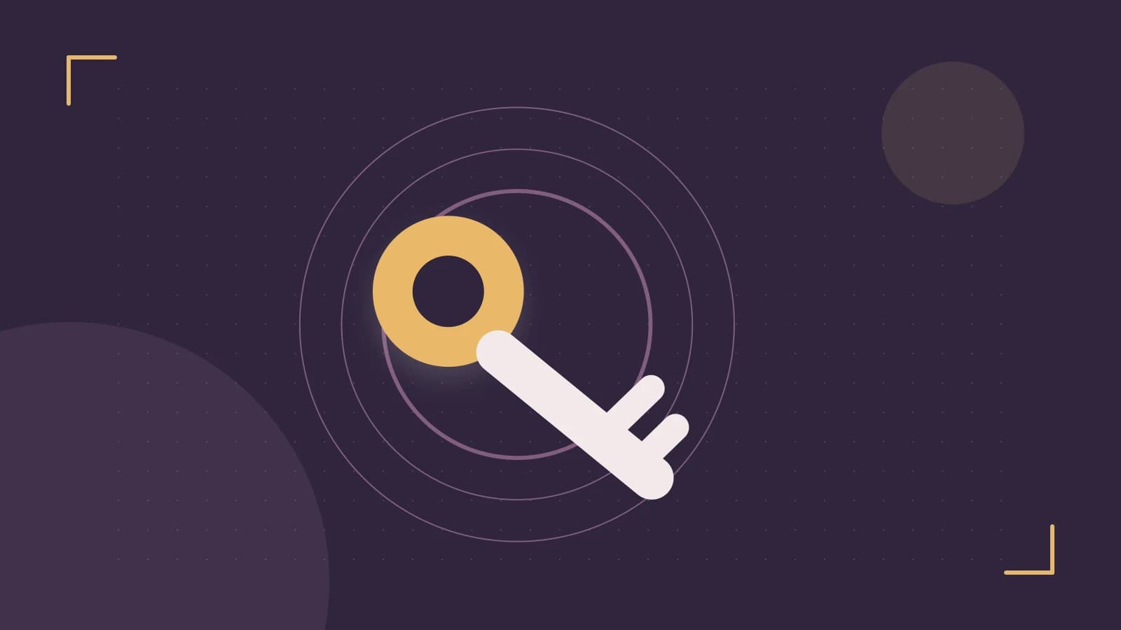 Editorial illustration of a sculpted shield, authentication key and concentric permission boundaries