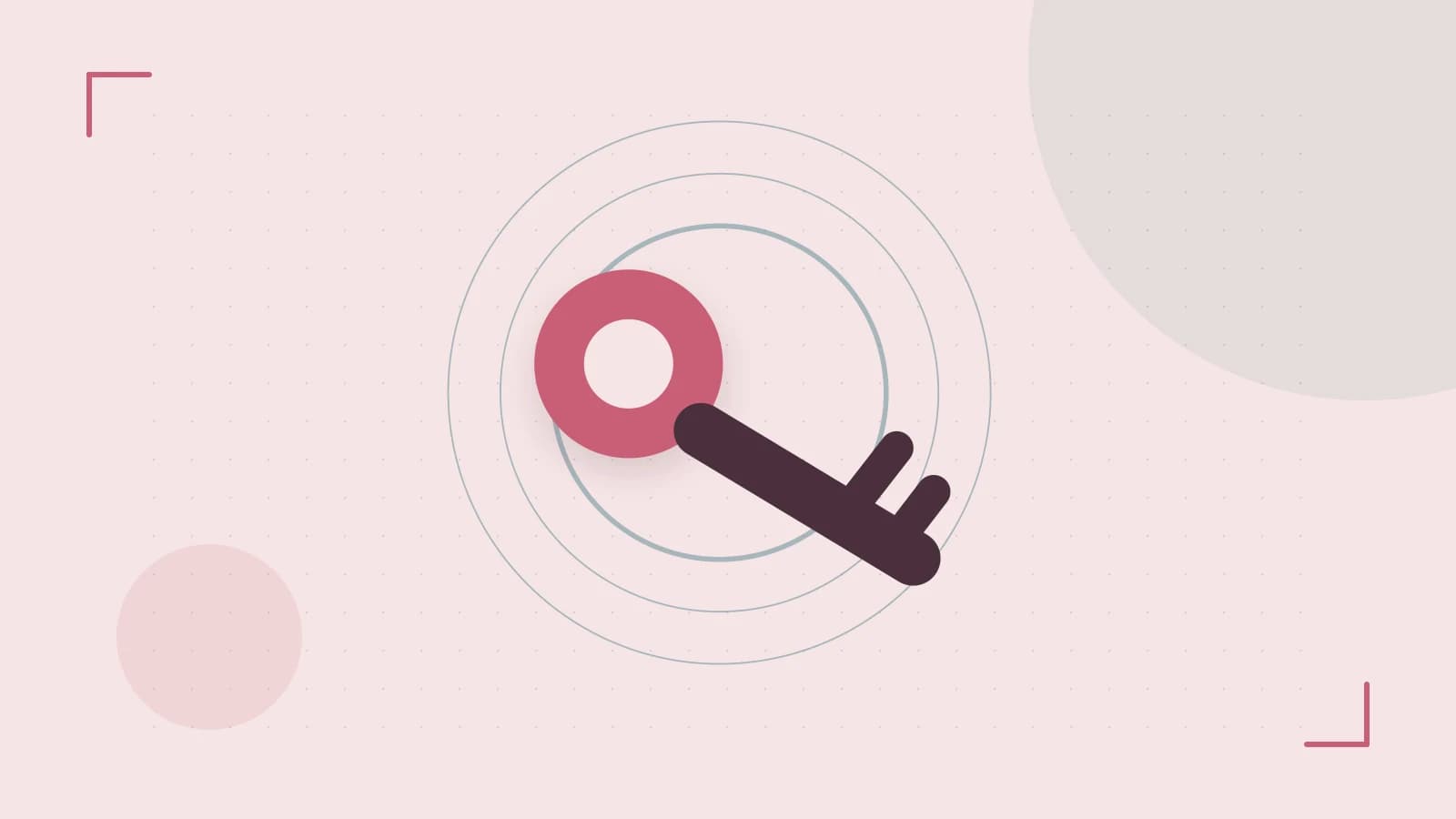 Editorial illustration of a sculpted shield, authentication key and concentric permission boundaries