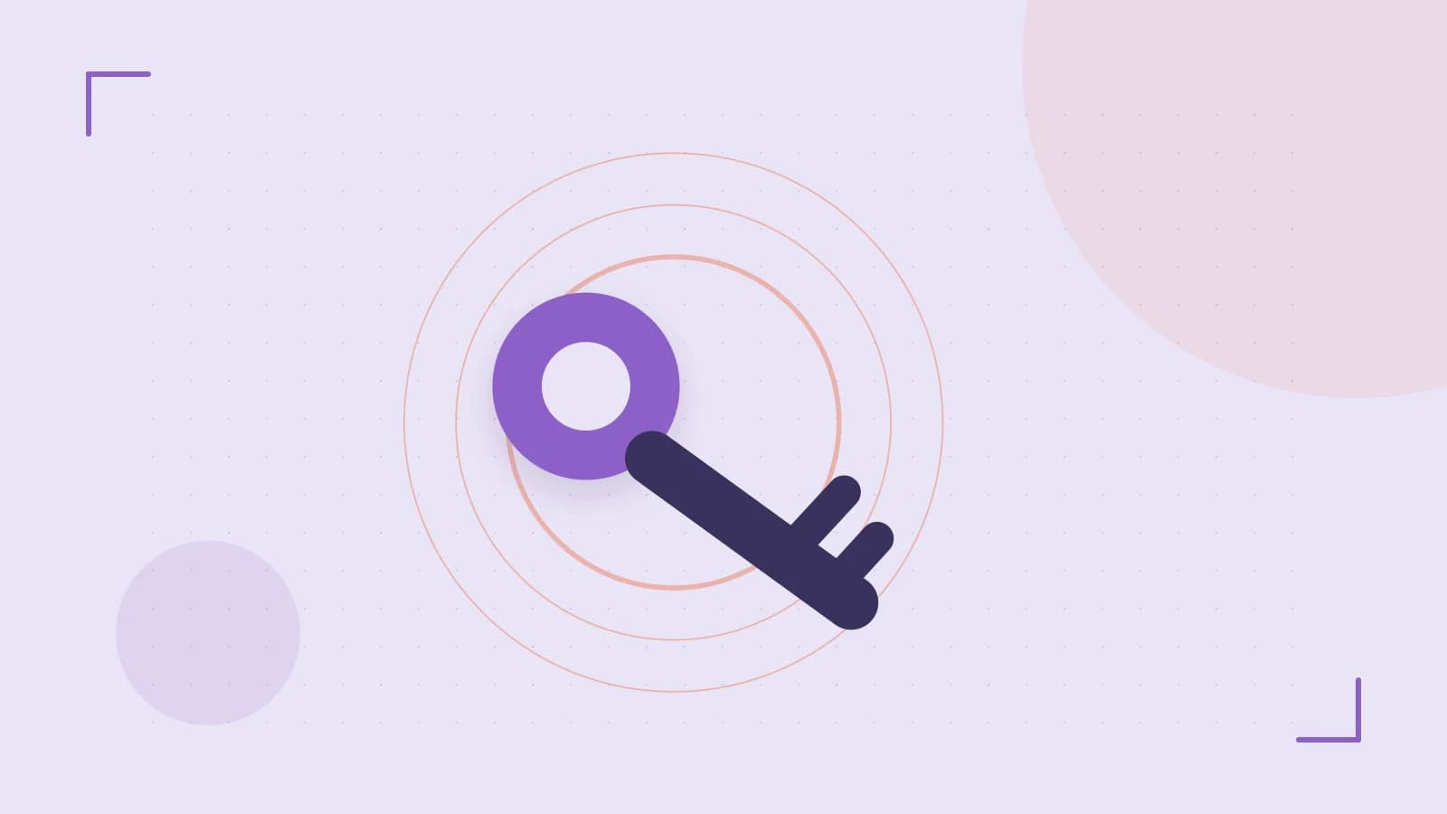 Editorial illustration of a sculpted shield, authentication key and concentric permission boundaries