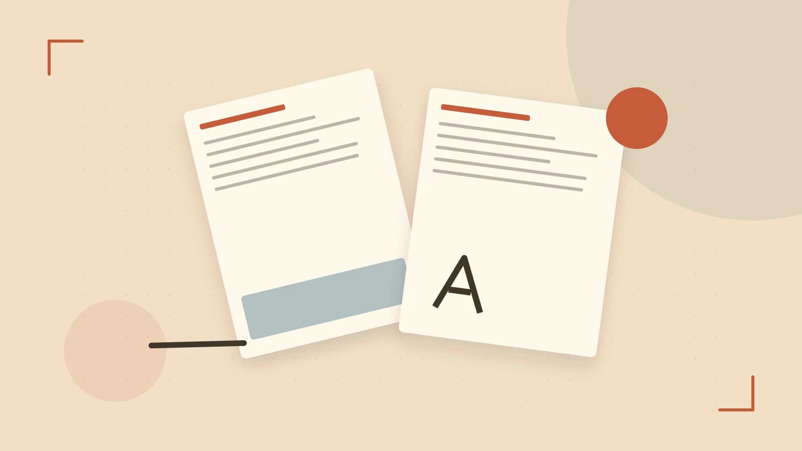 Editorial illustration of typeset pages, expressive letterform shapes and a precise editorial page grid