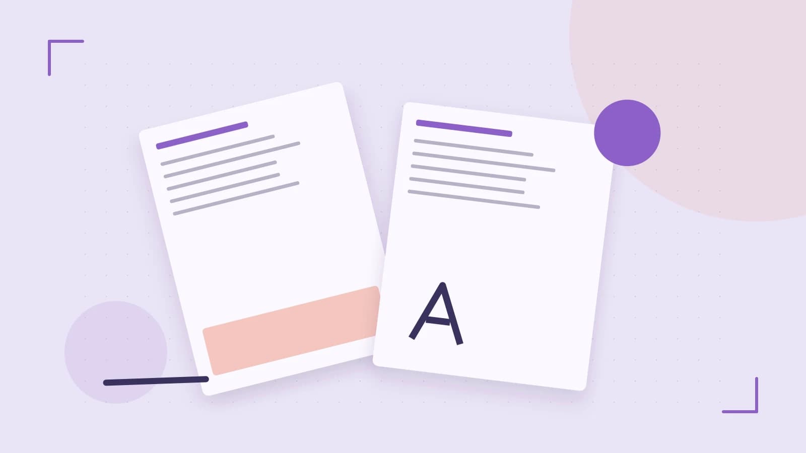 Editorial illustration of typeset pages, expressive letterform shapes and a precise editorial page grid