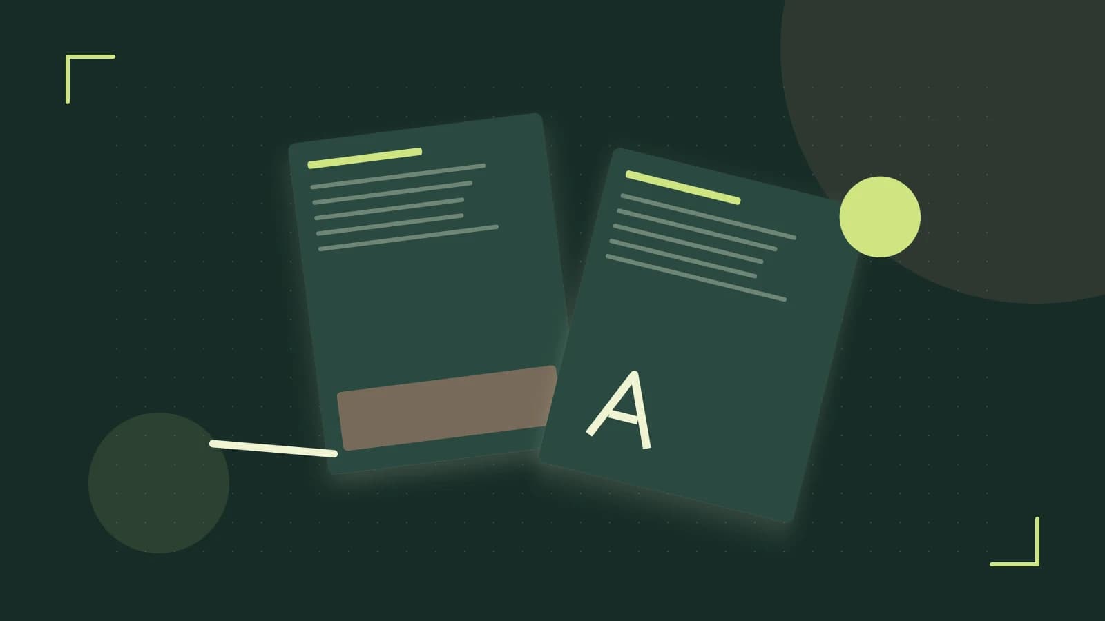 Editorial illustration of typeset pages, expressive letterform shapes and a precise editorial page grid