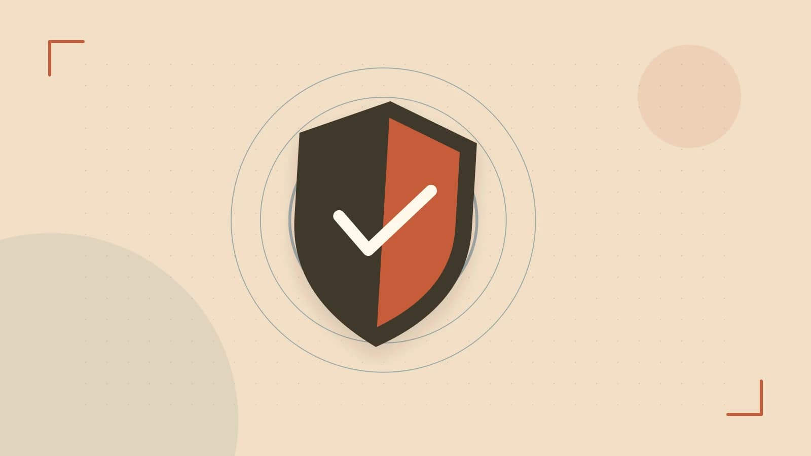 Editorial illustration of a sculpted shield, authentication key and concentric permission boundaries