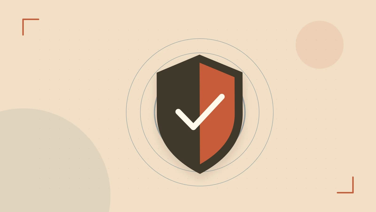 Editorial illustration of a sculpted shield, authentication key and concentric permission boundaries