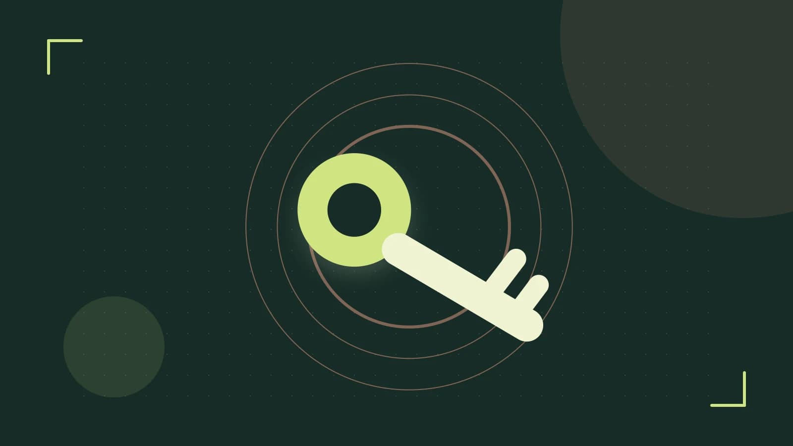 Editorial illustration of a sculpted shield, authentication key and concentric permission boundaries