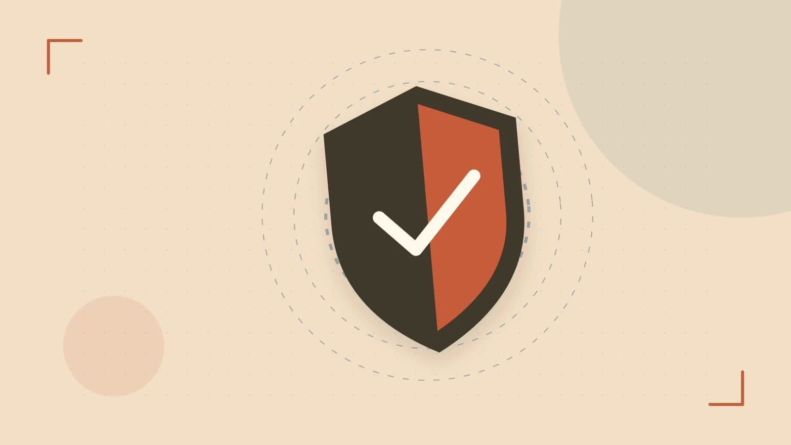 Editorial illustration of a sculpted shield, authentication key and concentric permission boundaries