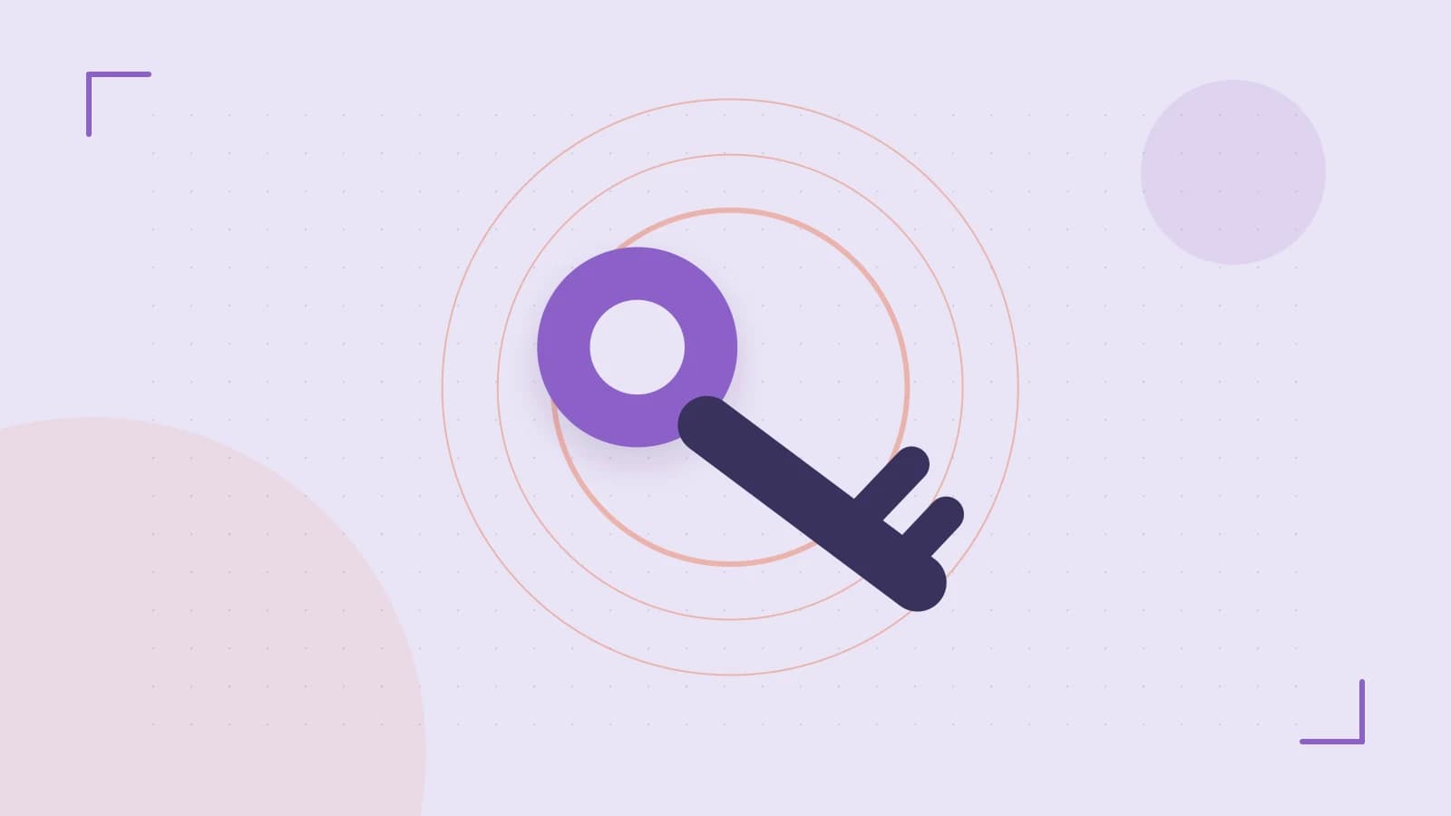 Editorial illustration of a sculpted shield, authentication key and concentric permission boundaries