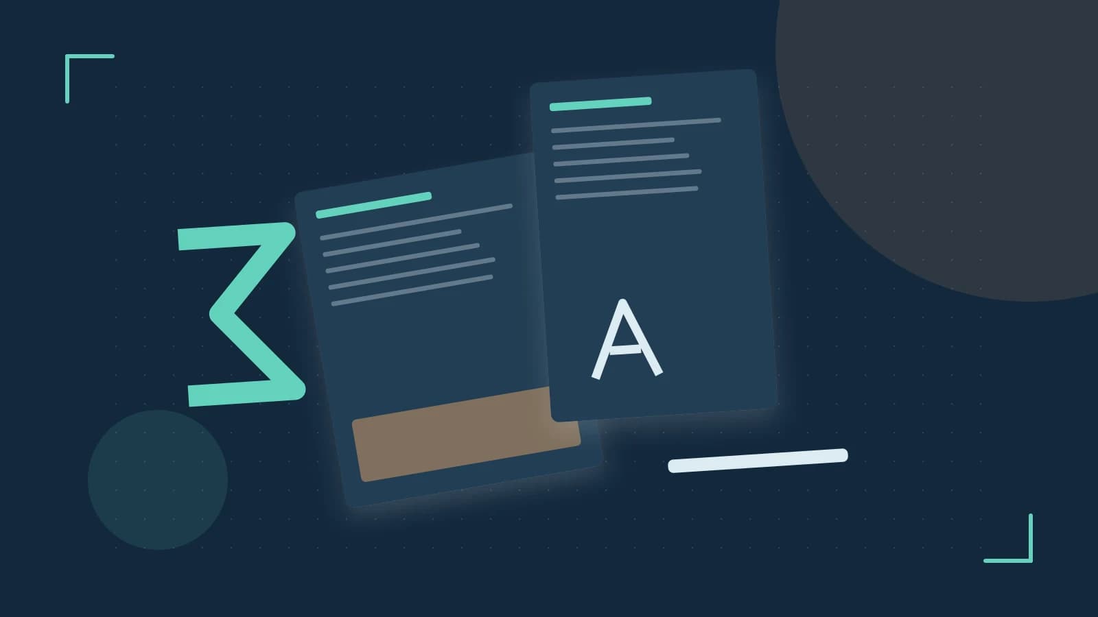Editorial illustration of typeset pages, expressive letterform shapes and a precise editorial page grid