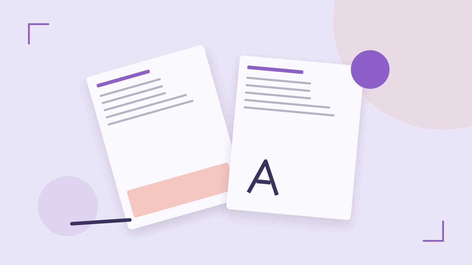Editorial illustration of typeset pages, expressive letterform shapes and a precise editorial page grid