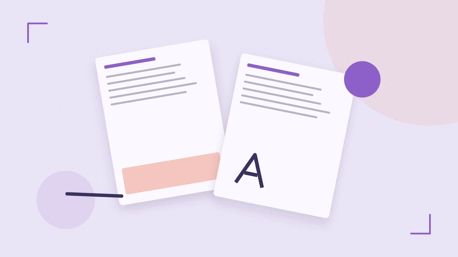 Editorial illustration of typeset pages, expressive letterform shapes and a precise editorial page grid