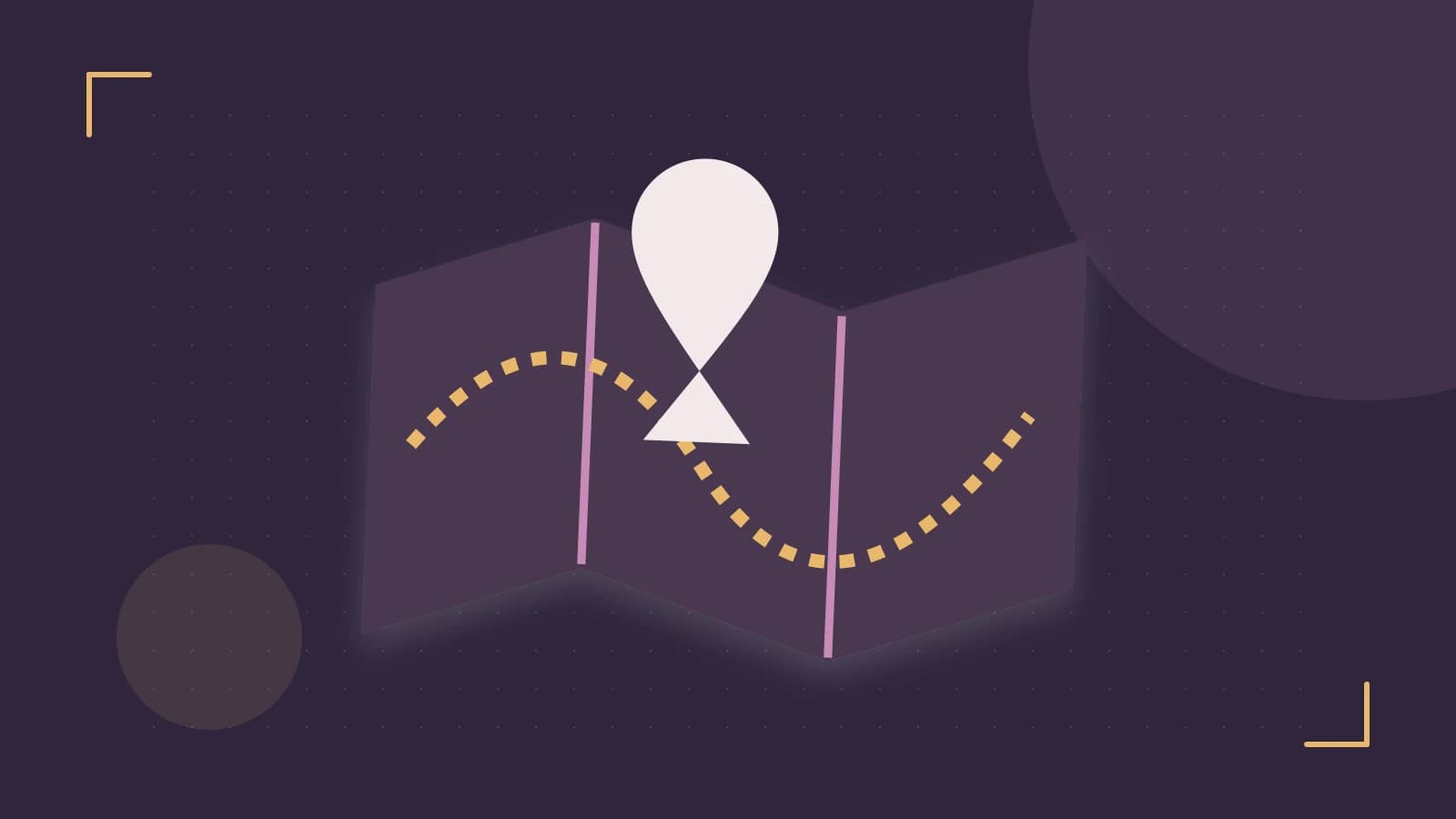 Editorial illustration of an editorial globe with meridians and layered geographic shapes