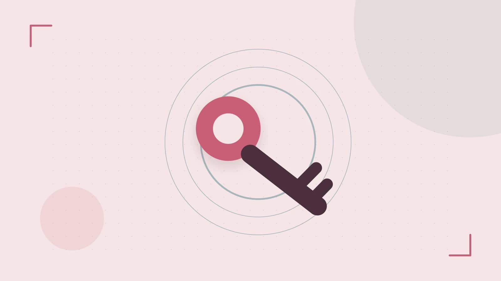 Editorial illustration of a sculpted shield, authentication key and concentric permission boundaries