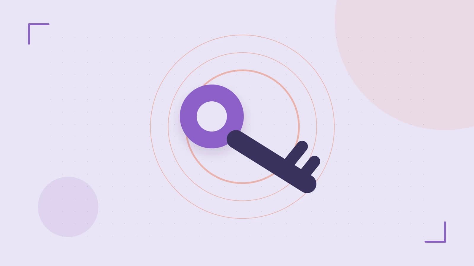Editorial illustration of a sculpted shield, authentication key and concentric permission boundaries