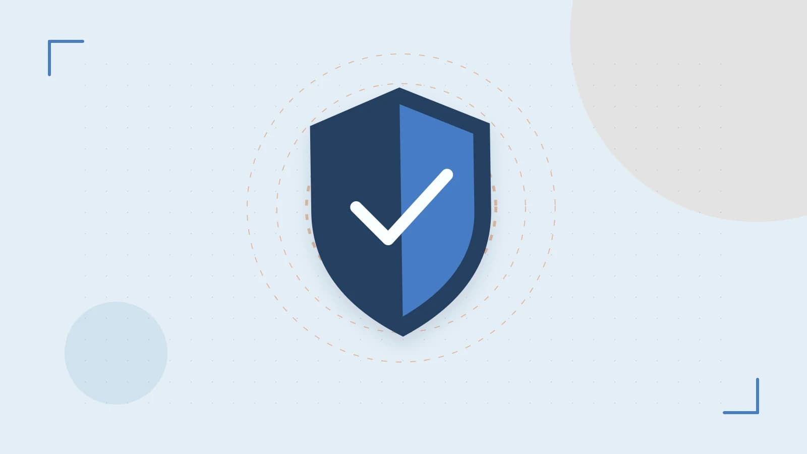 Editorial illustration of a sculpted shield, authentication key and concentric permission boundaries