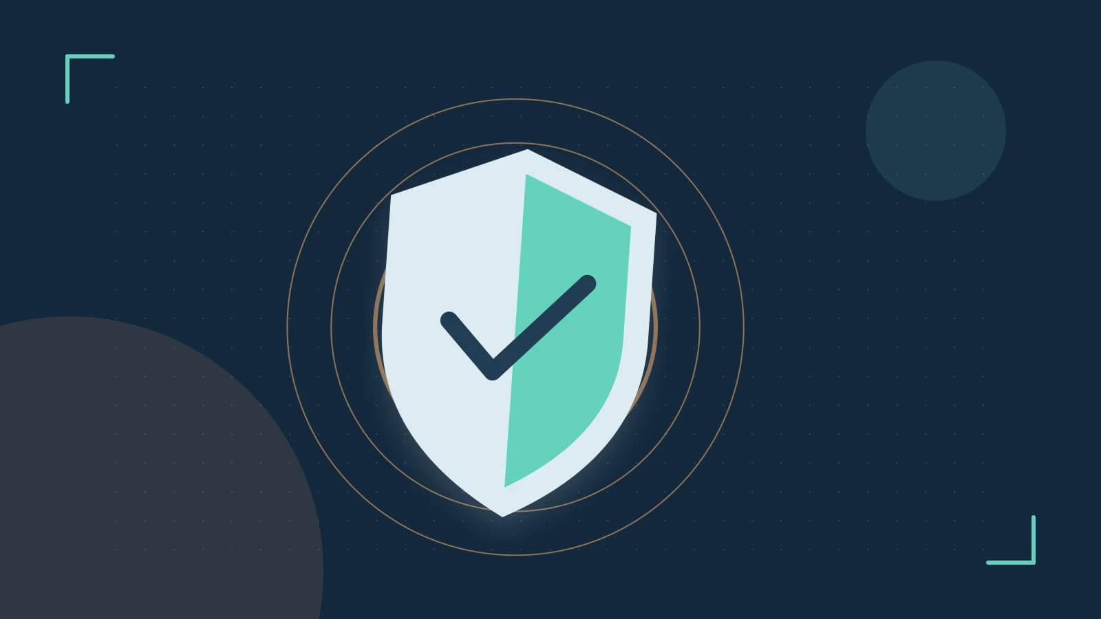 Editorial illustration of a sculpted shield, authentication key and concentric permission boundaries