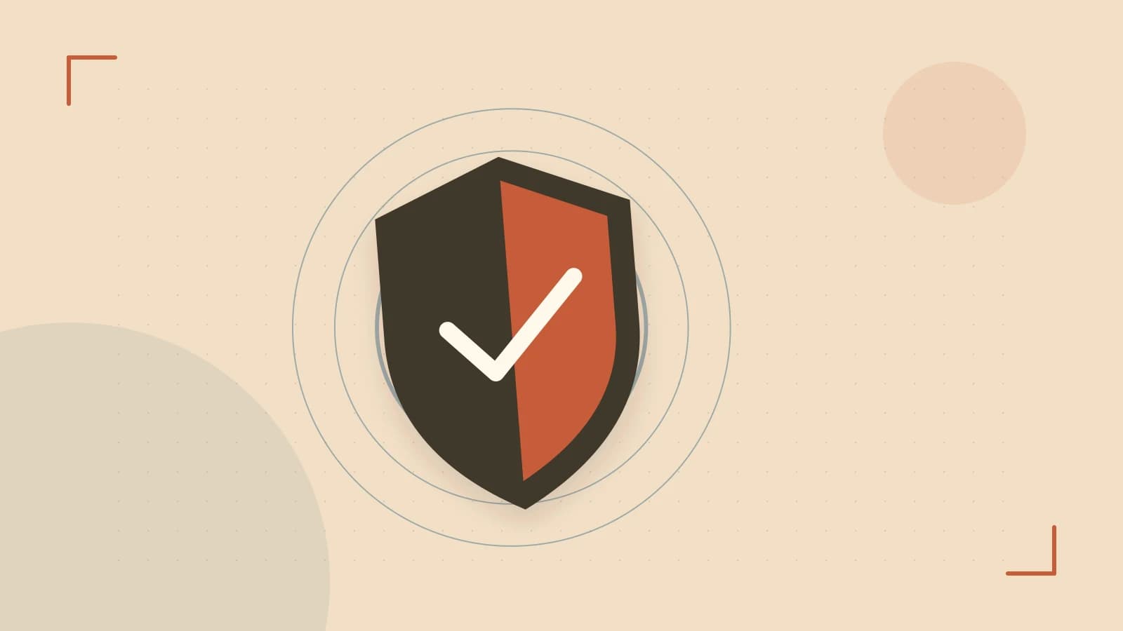 Editorial illustration of a sculpted shield, authentication key and concentric permission boundaries