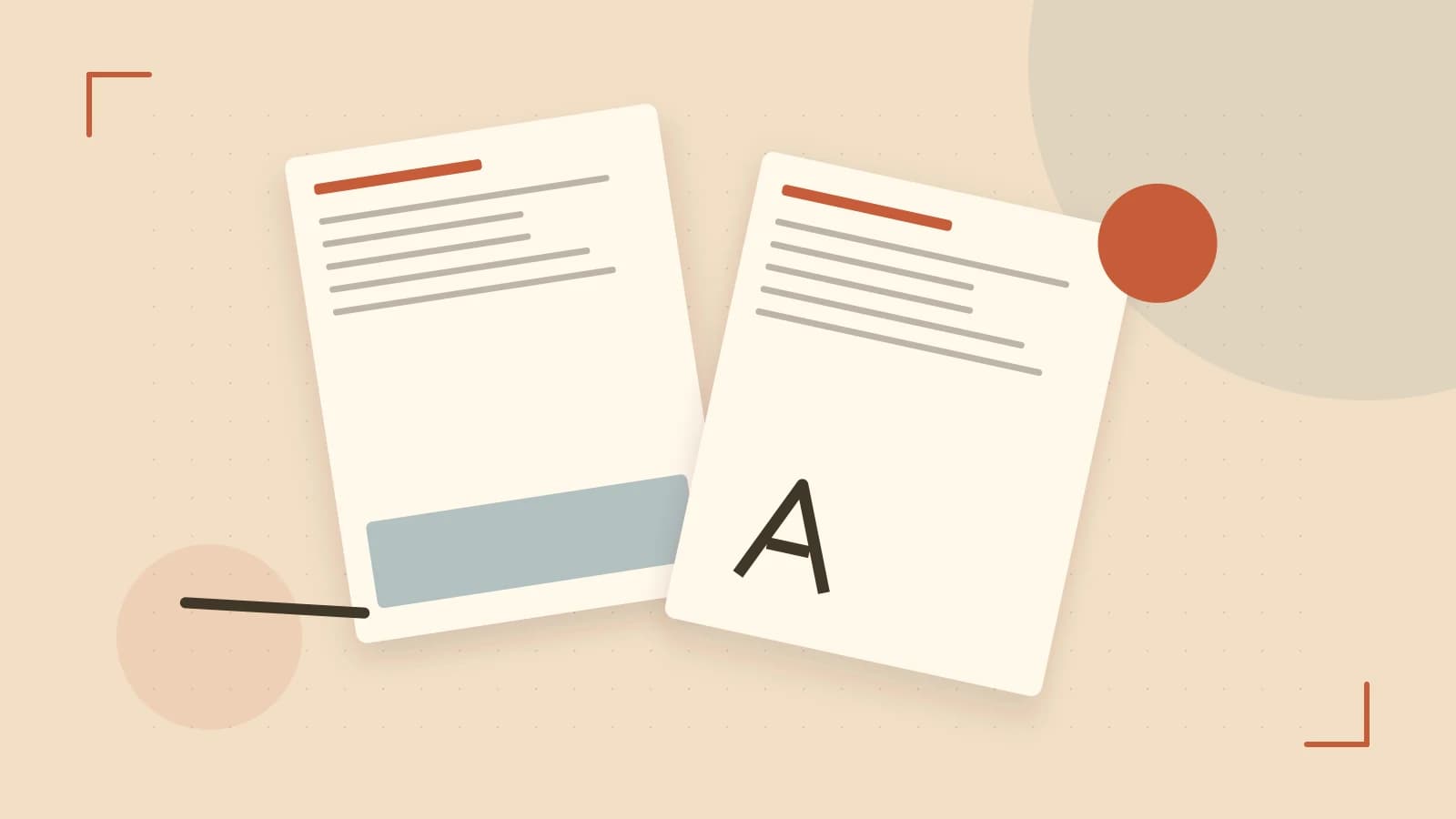 Editorial illustration of typeset pages, expressive letterform shapes and a precise editorial page grid