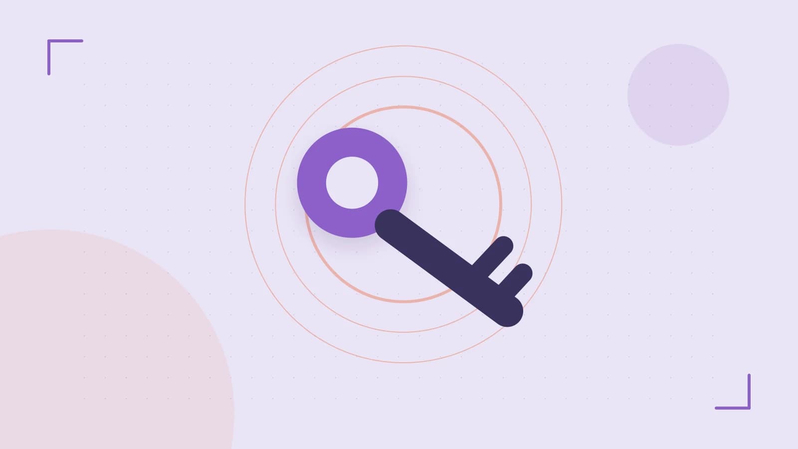 Editorial illustration of a sculpted shield, authentication key and concentric permission boundaries