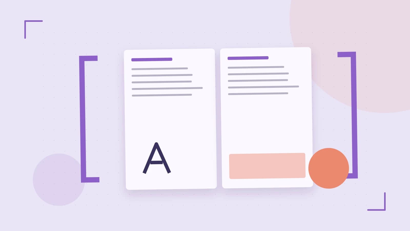 Editorial illustration of typeset pages, expressive letterform shapes and a precise editorial page grid