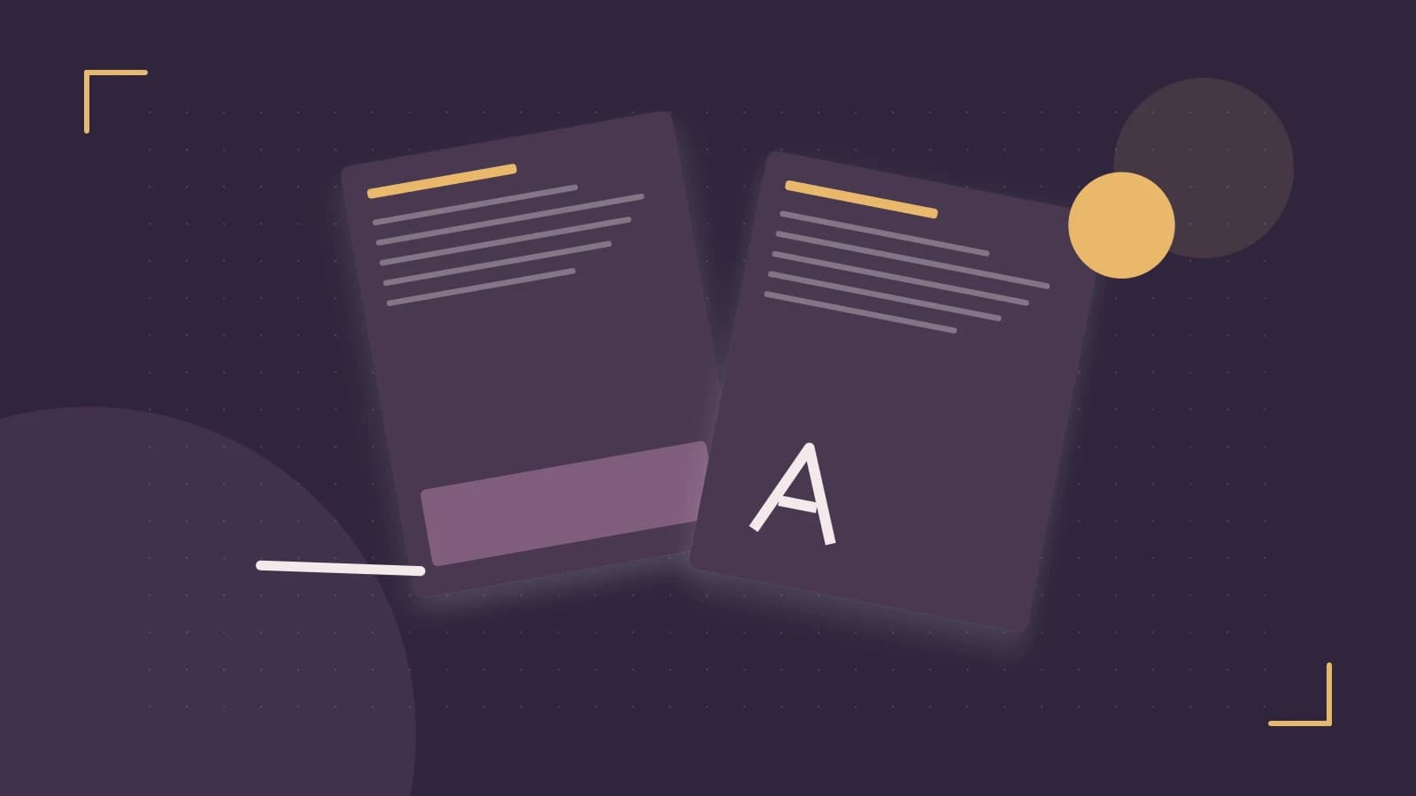Editorial illustration of typeset pages, expressive letterform shapes and a precise editorial page grid