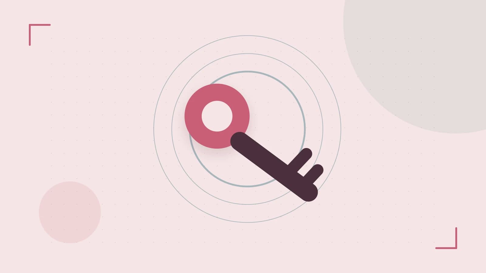 Editorial illustration of a sculpted shield, authentication key and concentric permission boundaries