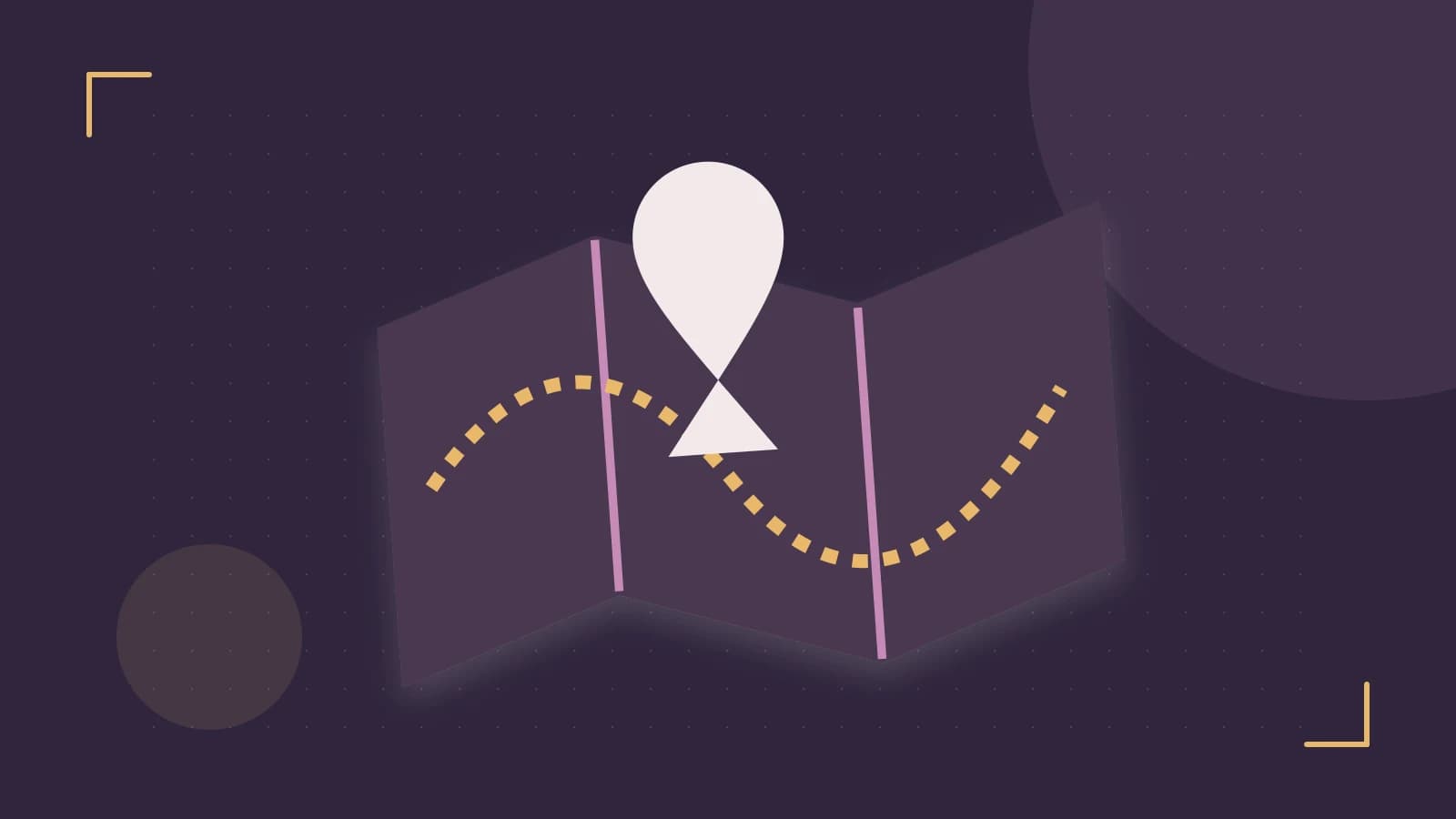 Editorial illustration of an editorial globe with meridians and layered geographic shapes