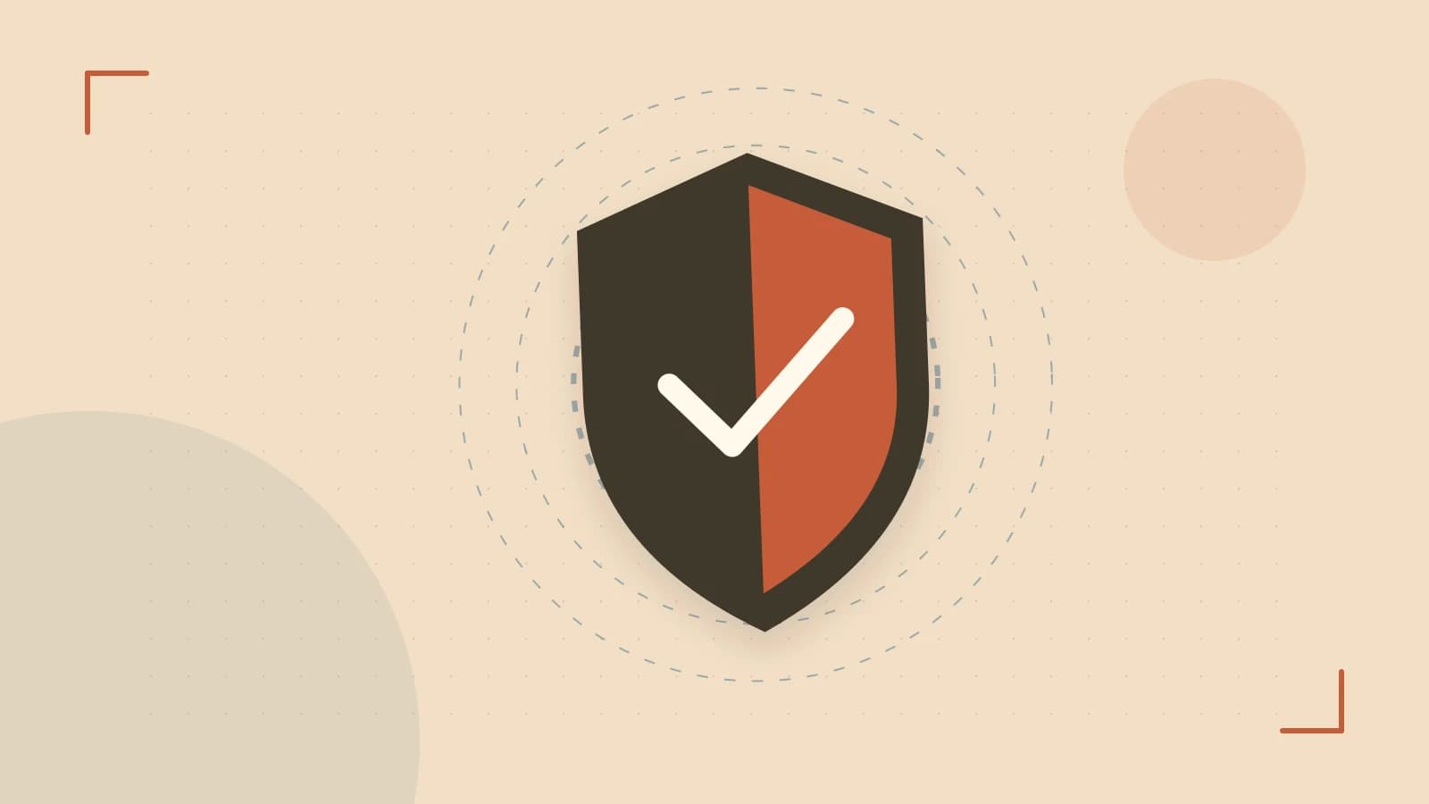 Editorial illustration of a sculpted shield, authentication key and concentric permission boundaries